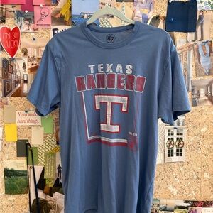 47 Brand Texas Rangers Blue Tee
